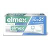 ELMEX - Elmex Sensitive Whitening Gentle Toothpaste 0% Colorants - For Sensitive Teeth, Painful Gums, Enamel Protection - 2 x 75 ml