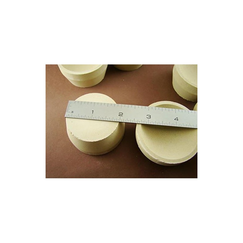 Lot of 6 - # 10 Mabor Cupel 2-3/8" Gold-Assay-Smelting-Refining-Melting-Cupels