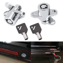 TCMI 2 Keys Hard Saddlebag Locks Fits for Harley Davidson Touring Electra Str...