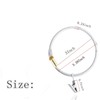 Lsgoodcare 20Pcs Openable Curtain Clips with Rings White 3Inch, Strong