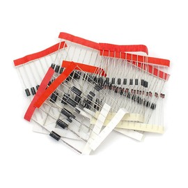 Hailege 100pcs Schottky Rectifier Diodes Assortment Kit with 8 Values 1N4148 1N4007 1N5819 1N5399 1N5408 1N5822 FR107 FR207