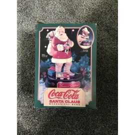 Ertl Coca Cola Santa Claus Ertl Die-Cast Metal Mechanical Coin Bank Moving Train 1993