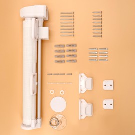 Pet Gates 14" H Short Dog Puppy Gate, Retractable Dog Gates Extends to 59 Inches for Stairs & Doorways Hallways