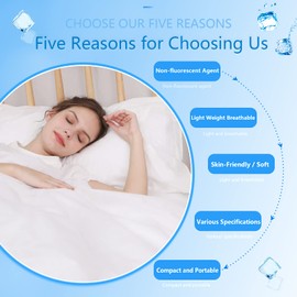 CxLoode 4 Pack Disposable Bed Sheets King Size, Travel Sheet for Hotel with Quilt Cover and Pillowcase, Bedding for Travel Hotel Hospital