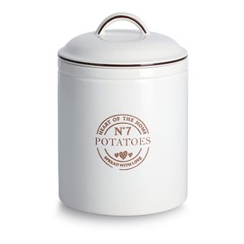 Zeller Potatoes 19364 Storage Container 2900 ml Ceramic White Approx. Diameter 17.5 x 24.5 cm
