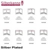 silberkanne Tuscany 2x 10 x 15 cm Photos Premium Silver