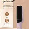 Negative Ion Hair Straightener Brush LCD Display Dual Use Heated