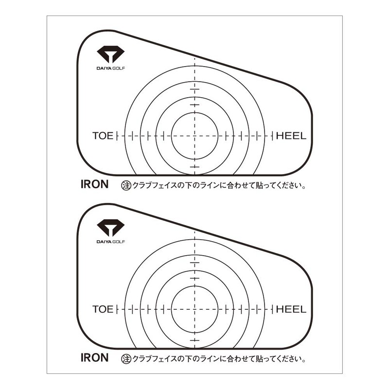 Daiya Golf Impact Marker Series Shot Position Confirmation Decals for