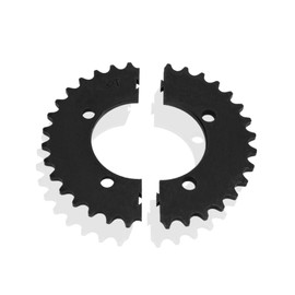 SUNGOOYUE Electric Bike Split Drive Sprocket, 420 Steel Split Type Chain 32 Tooth Split Sprocket Fit for Electric Bike Scooter Racing Motorcycle