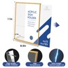 danoni Acrylic Gold Frames Sign Holders - 6Pack 8.5x11'' Flyer