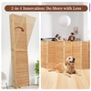 Bamboo Room Divider 8 Panel Wall Divider, 142'' W x