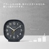 Rhythm (RHYTHM) Alarm Clock Analog Electronic Sound Alarm (with Snooze)