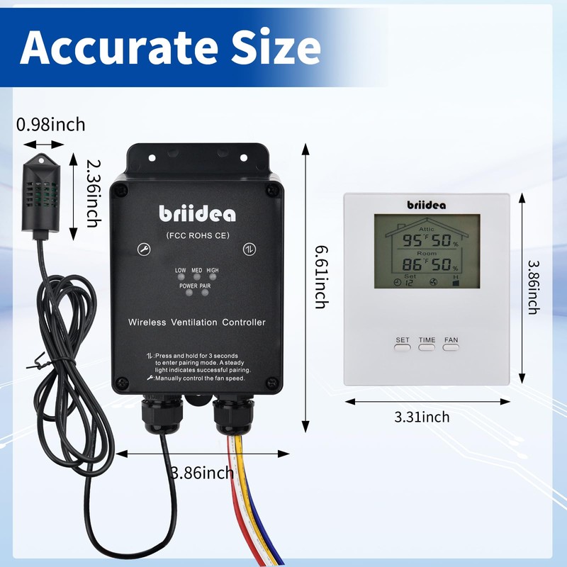 Briidea Wireless & Portable RF Remote Control Kit with Exclusive