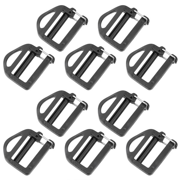 VILLFUL 20Pcs Webbing Buckles Diy Triangle Strap Buckles for Bags