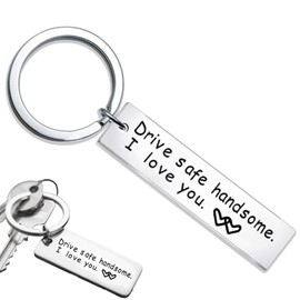 Drive Safe Gifts For Husband Boyfriend Drive Safe Keychain For Men I Love You Gifts Trucher Husband Valentine's Day Gifts Driver Gift For Men