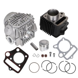WFLNHB 47mm Bore Top End Kit Cylinder Head Piston Replacement for Honda TRX90 1993-2005