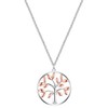 Glanzstücke München Women's Necklace 925 Sterling Silver Rhodium-Plated / Rose