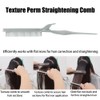 Teasing Clip Comb,Coloring Styling Hair Straightening Tools, Rat Tail Teasing