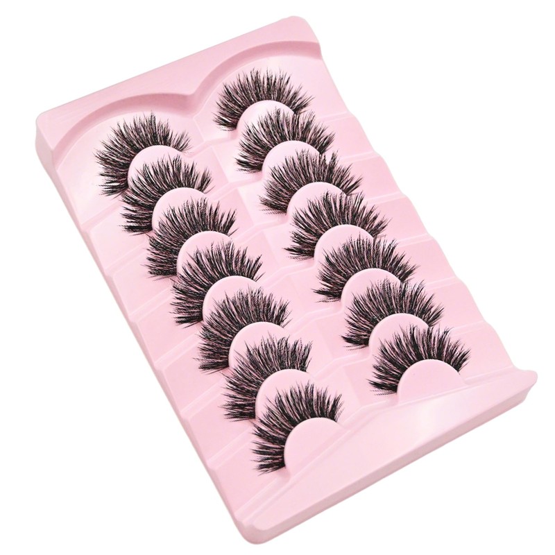 Natural False Lashes Wispy Fake Eyelashes 7 Pairs M102