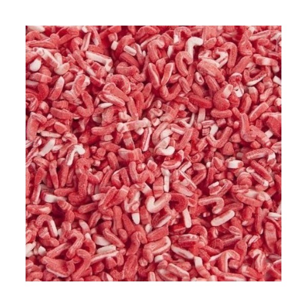Christmas - Candy Cane Edible Confetti Sprinkles - 8 oz