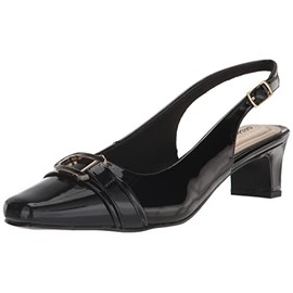 Easy Street Women's Connie Pump, Black Patent, 6