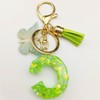 MBZRQKZS Green Letter A-Z Keychain for Women Tassel Butterfly Key