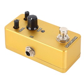 Metal Electric Guitar Distortion Effect Pedal, Heavy Metal Tone Adjustment FX Pedal for Hard Rock, Portable (Golden Distortion)