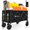 Originsure Collapsible Wagon Cart Foldable - Portable Heavy Duty Folding