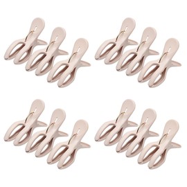 12PCS Beach Towel Clips, Towel Clips for Beach Chairs, Lounge Chair Towel Clips, Beach Chair Clips, Windproof Clips for Family Daliy Use (Light Pink)