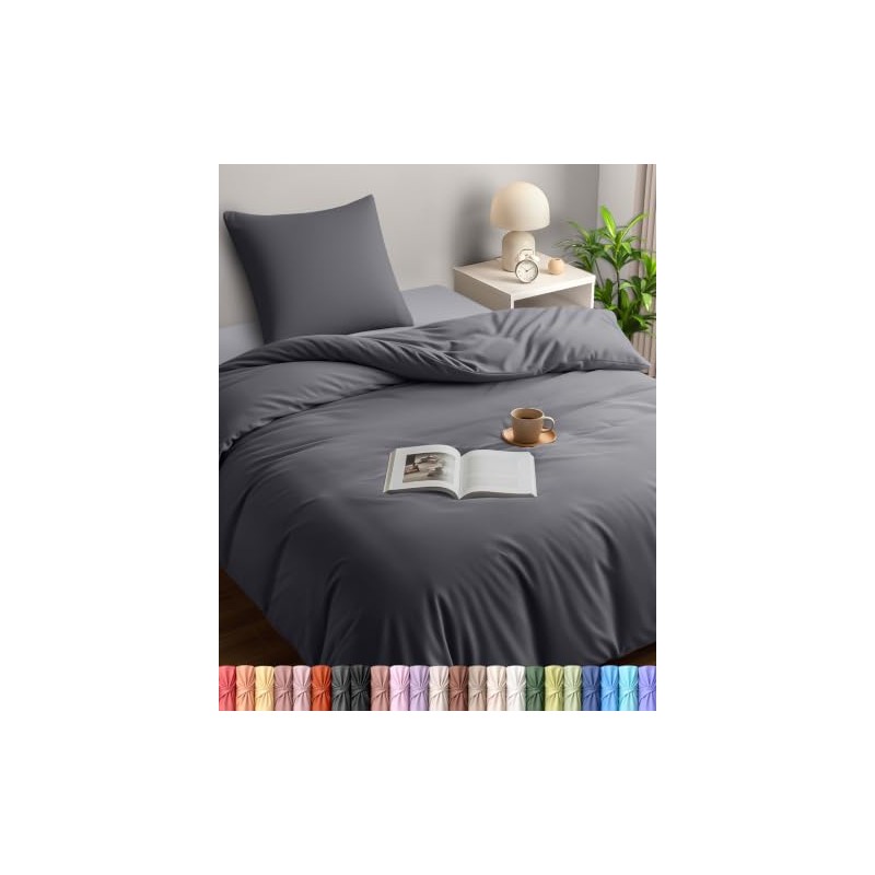 Utopia Bedding Bed Linen 135 x 200 cm Set, Microfibre