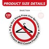150 PCS Do Not Hang from Fire Sprinkler Sign,3 inch