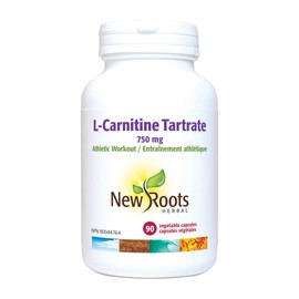 New Roots Herbal - L-Carnitine Tartrate - 90 capsules - 750 mg Athletic Workout