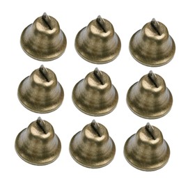 VILLFUL Polished Brass Hand Call Bell 20pcs Decorative Bells for Christmas School Hotel Party Decorations
