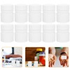 Healeved Empty Plastic Pill Bottles, 30ml White Solid Powder Capsules