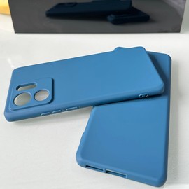 QWYJ for Moto Edge 40 Funda Protectora de TPU Suave Ultrafina Matte Minimalista para Moto Edge 40 Case Liso (Azul)