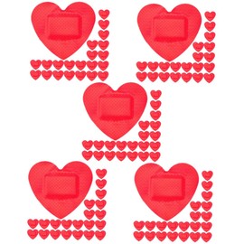 150 Sheets Stickers Large Dressing Supplies Cartoon Stickers Small Patches Bulk Waterproof Red BESPORTBLE