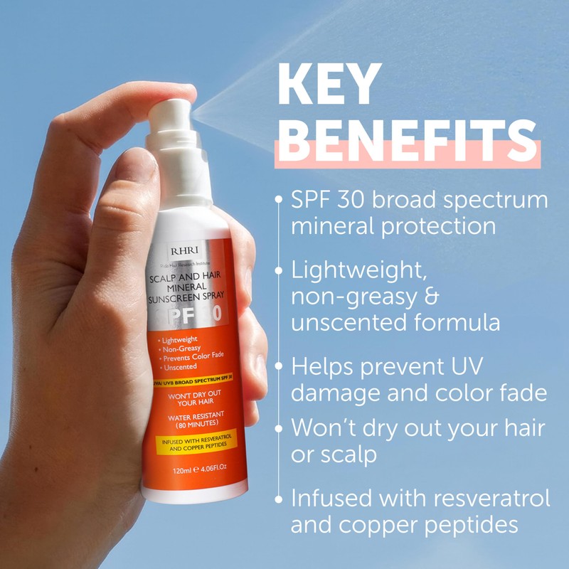 Premium SPF 30 Hair Sunscreen Spray | Non-Greasy UV Protection