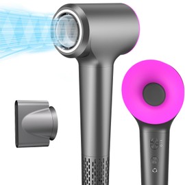 Hair Dryer, 110,000 RPM High Speed Brushless Motor Negative Ion Hair Dryer for Fast Drying with Magnetic Nozzle, Temperature Controlled Hair Dryer, Portable Hair Dryer for Travel, Home and Salon