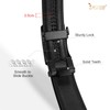 JASGOOD Men Leather Ratchet Belt with Adjustable Automatic Slide Buckle