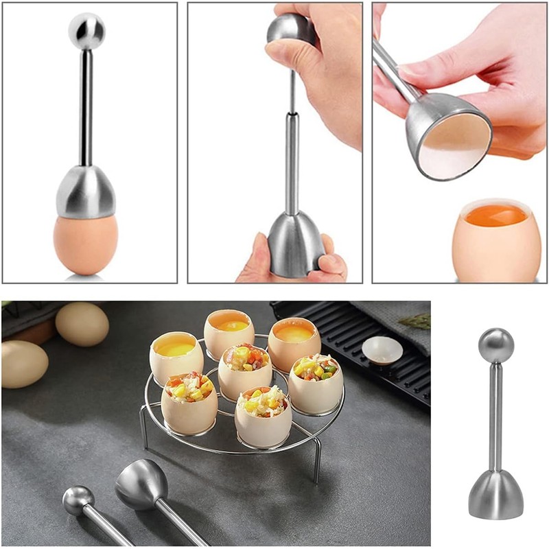 7 pcs Egg Cups Set,Egg Cups and Stainless Steel Egg