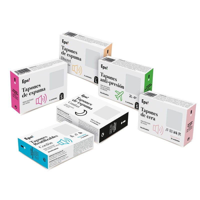 Eps! 12 Pack Wax Ear Plugs for Good Sleep Ear