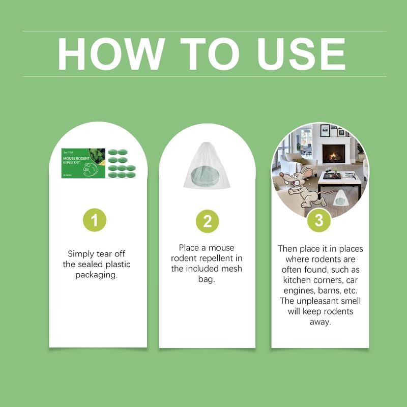 Mouse Repellent for Indoor and Outdoor Use, Gentle and Convenient