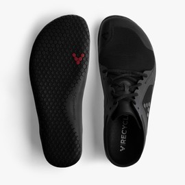 Vivobarefoot Primus Lite III, Womens Vegan Light Breathable Shoe with Barefoot Sole Obsidian