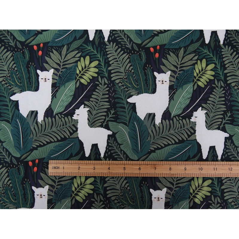 COTTONVILL MALLANGLUNA Collection 20COUNT Cotton Print Quilting Fabric-Floral Forest (1yard,