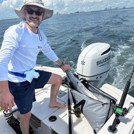 Buffalo Gear Insulated Fish Cooler 48x18in, Leakproof Kill Bag with 2 Reusable Cooler Ice Packs, Portable Waterproof Fish Bag with Adjustable Shoulder Strap, Keeps Ice-cold More than 48 Hours