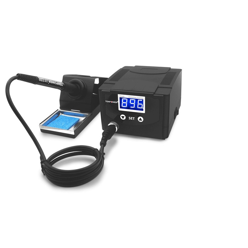 Tekpower TP938D Digital Soldering Station, 75 Watts Equivalent with Precision