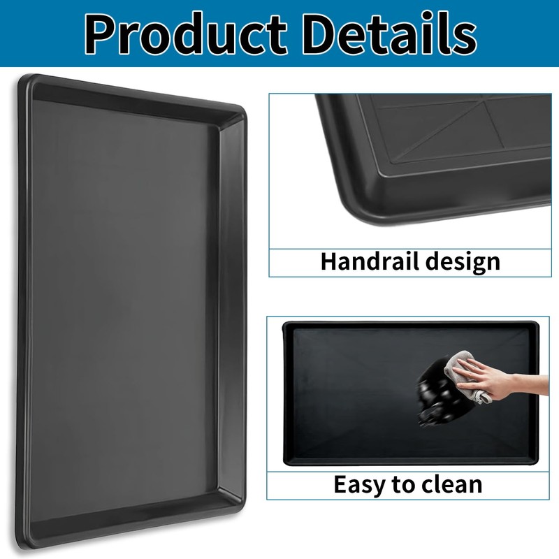 3 Pcs Extra Large Oil Drain Pan for Under Car