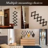 SCUNDA Accordion Wall Hanger with 16 Hooks Wooden Wall Expandable