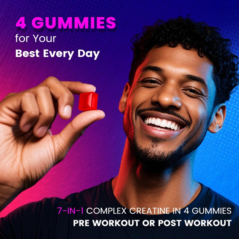 Bageto Creatine Gummies Complex + L-Carnitine + Taurine + Electrolytes