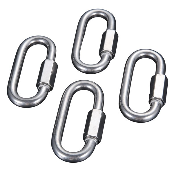 Mgoodoo 316 Stainless Steel Ring Catch, Quick Link, O-Shaped Carabiner,